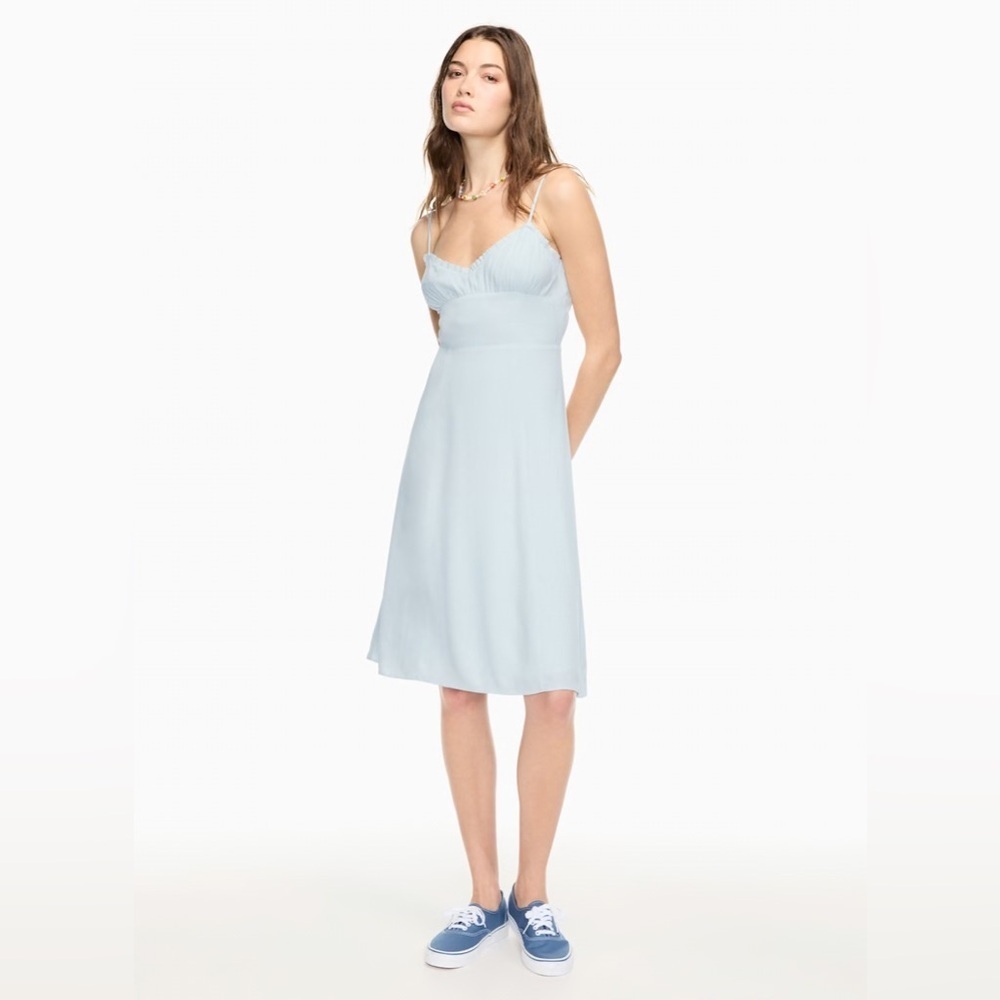 Aritzia Light Blue Midi Dress